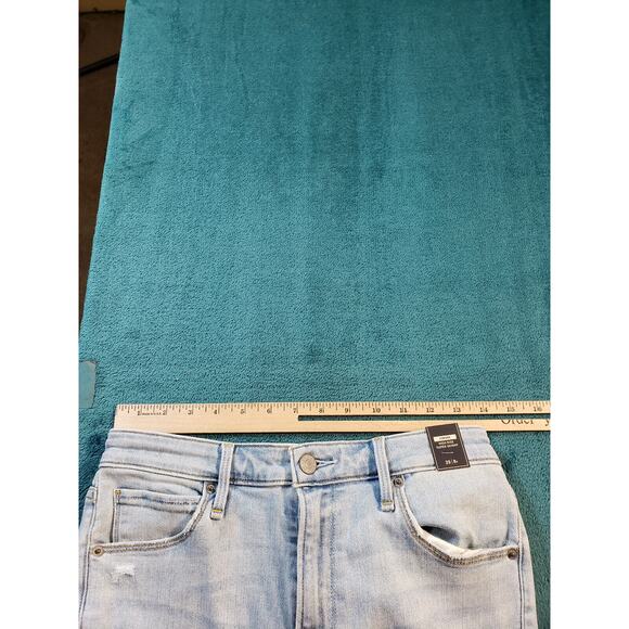 Abercrombie & Fitch Jeans Sz 8 Womens Blue Stretch Fray Hem Simone Skinny NWT - Picture 11 of 15